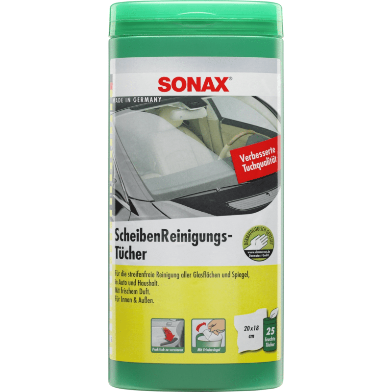 Lingettes de nettoyage vitres